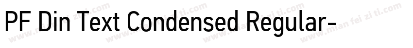 PF Din Text Condensed Regular字体转换